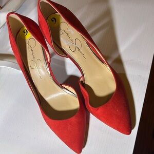 Jessica Simpson Bold Red Heels